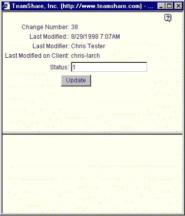 Screenshot of the fix editing pop-up